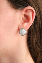 Heliophilia Silver Pendientes de Plata con Circonita